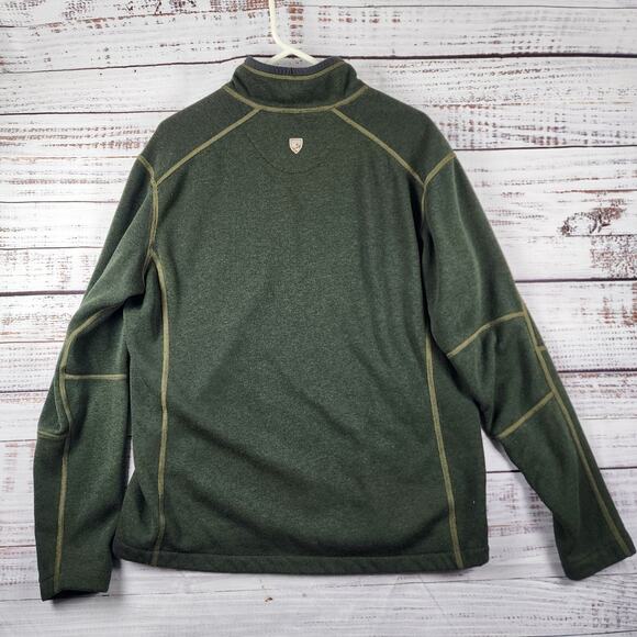 KÜHL Ryzer 1/4 Zip Pullover Men's XL Green Fleece Performance Jacket 2268200 - Picture 2 of 8